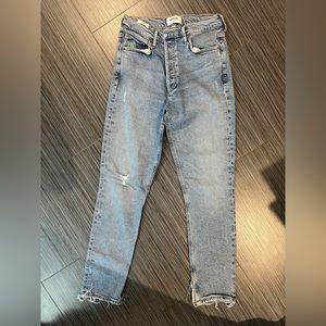 AGOLDE button fly skinny jeans, size 27